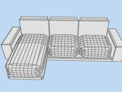 Sofa Set - Type 4 3D model