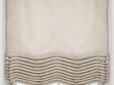 Roman blinds 11 3D model