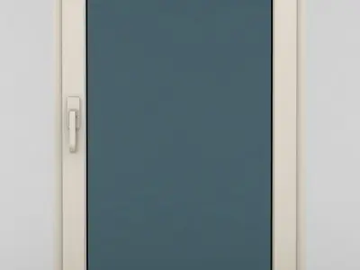 Plastic casement window 03 3D model