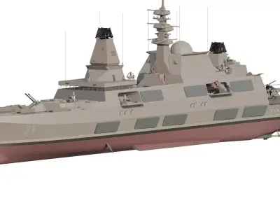 GREEK ADVANCED NAVY DESTROYER 3D model
