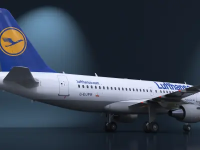  Lufthansa Airbus A320-200 Aircraft 