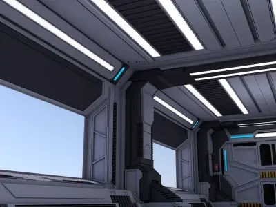Sci Fi Interior 3D model