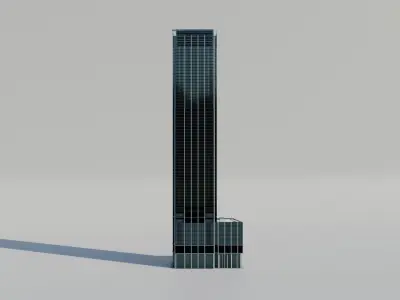 NYC 3 World Trade Center Low-poly 3D model