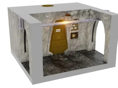 Jabbas Throne Room - Set 7A - Prison Cell 1-12 scale Blackseries 3D print model