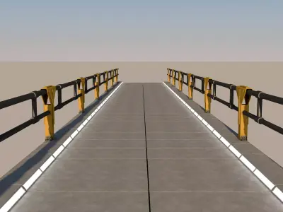 Sci Fi Bridge 3D model get