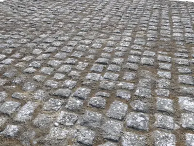 Cobblestone Road 7 PBR Texture