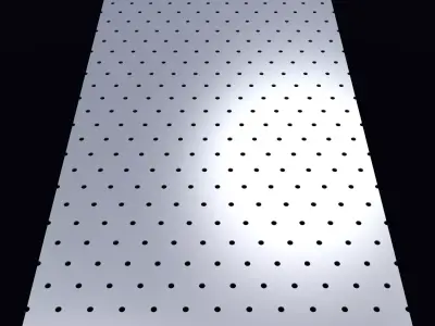 Perforated panel with 4 percent opening 25O91 3D model