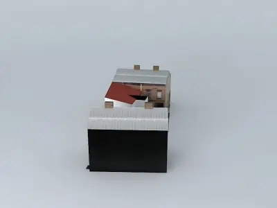 Riga Cesu street 41 body 1 body 2 Free 3D model