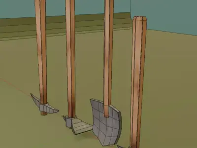 Simple Tools Low-poly 3D model