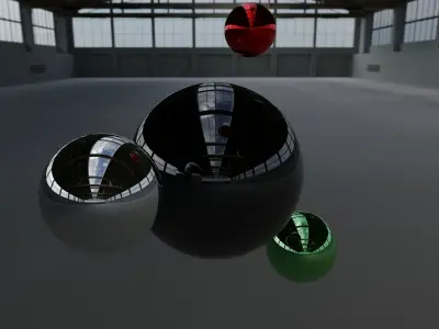 HDRI - Factory Hall Interior 2 Texture