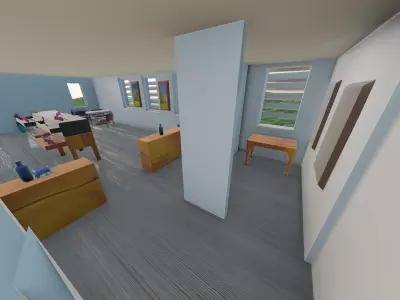Retail Interior Low-poly 3D model