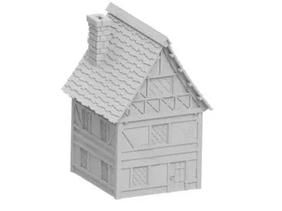 Medieval House large Free 3D print model