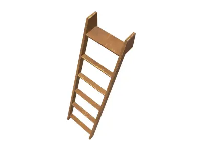 Old Ladder Low-poly 3D model