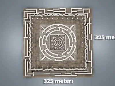 Stone Maze 3D model