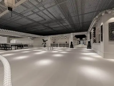 Business Restaurant - Coffee - Banquet  114 3D model