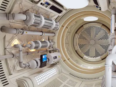 Spaceship Maintenance Corridor  3D model