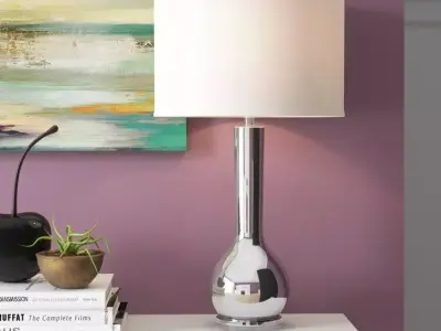 Mcnally Gray Table Lamp Light 3D model