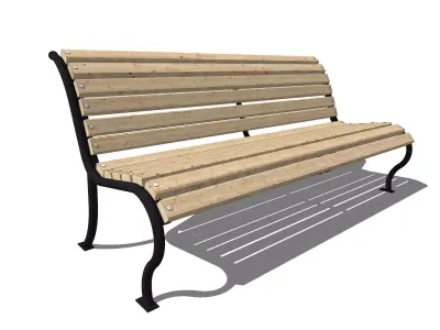 bench park-bench 3D model
