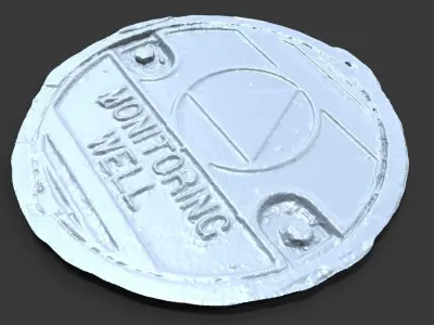 Monitoring Well Utility Cover 3D model