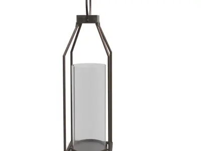 Tabletop Lantern PBR 3D model