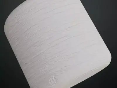 White Painted Knotted Wood Panel PBR Seamless Texture