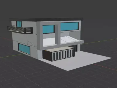 futuristic house  3D model