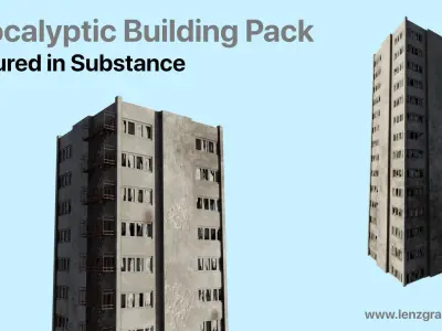Apocalyptic Building Pack 3D model