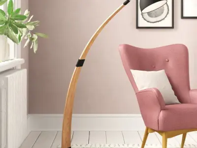 Curf Reading Floor Lamp - 2 Option 3D model