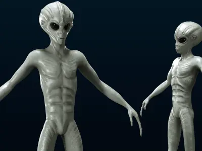 Alien Character 3D model