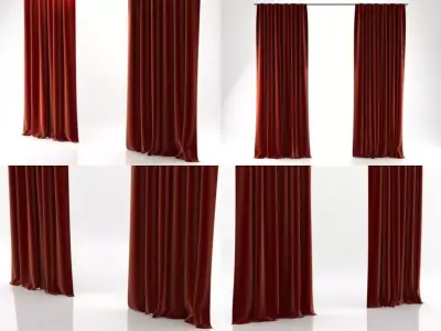 Velvet Drapery 3D model