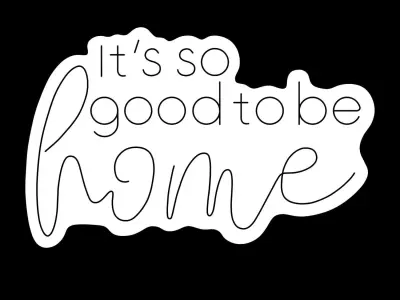 Its So Good To Be Home Neon Sign 3D model