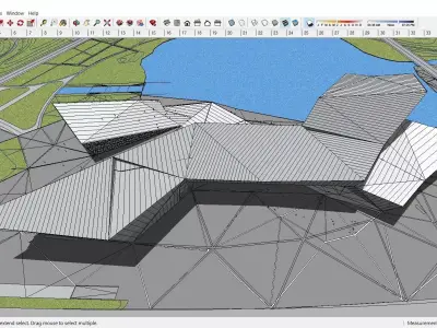 Sketchup Cultral Center F9 3D model