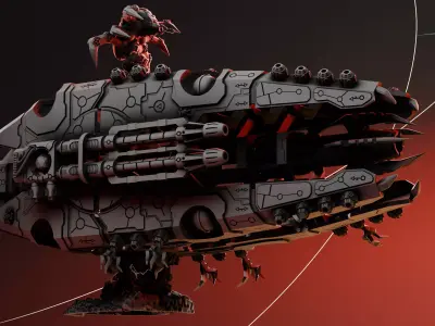 Eternal Dynasty Void Cannon Wargame Proxy Miniature 3D print model
