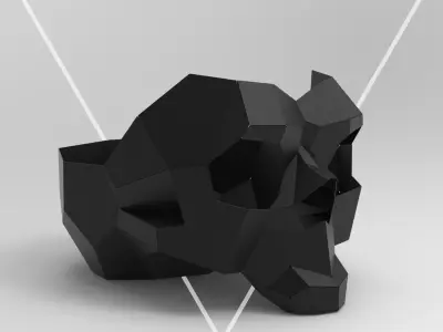 Welding Project Plans Drawings Skull Fire Pit DXF PDF 3D model