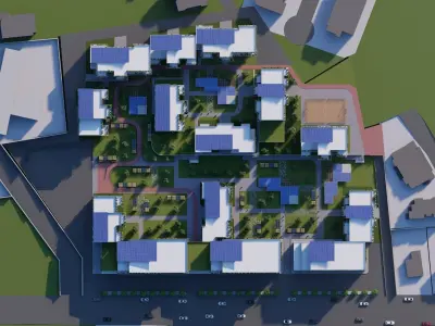 RESIDENTIAL COMPLEX IN EL-KOURA LEBONON 3D model