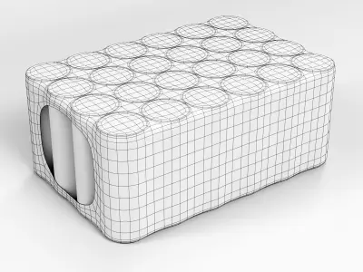 24 pack shrinkwrapped 330ml sleek cans 3D model