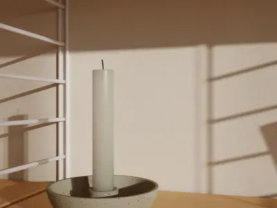 Sun Light Blender Interior Scene 3D model