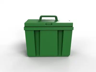 Furniture Outdoor storages Garden Storage Box Low-poly 3D model