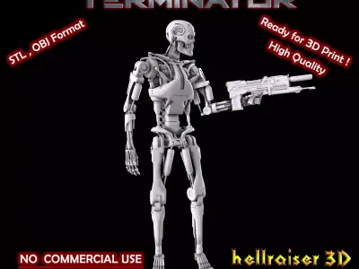 Terminator T-800 Endoskeleton Pose 4 3D print model