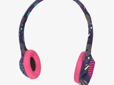 Headphones headset 3D model