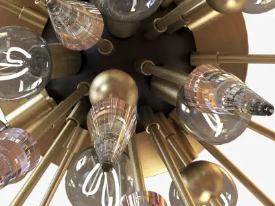 Hudson Valley lighting sparta chandelier 3D model