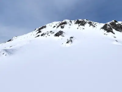 Snow Mountain 07 Low-poly 3D model