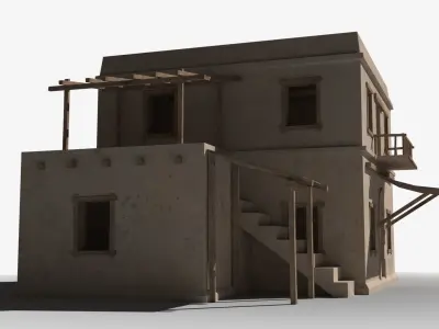 Arab x23 Low-poly 3D model