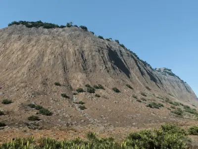 Landscape Rock Desert Low-poly 3D model