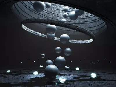 Sci-fi Cave 3D model