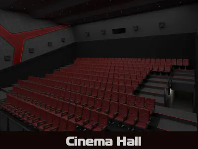 Cinema hall 3d model 3D model
