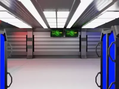 Sci fi Generator Room 3D model
