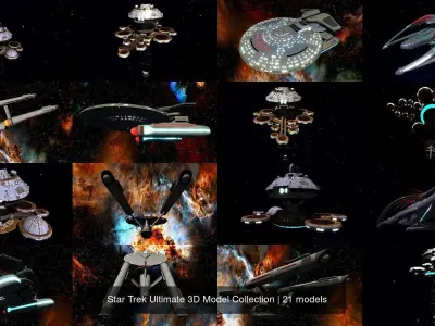 Star Trek Ultimate 3D Model Collection 3D Model Pack