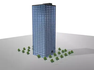 Infinite-wind tunnel with WIND SCOOPS  top 3D model