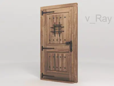 3D Doors 002 Low-poly 3D model